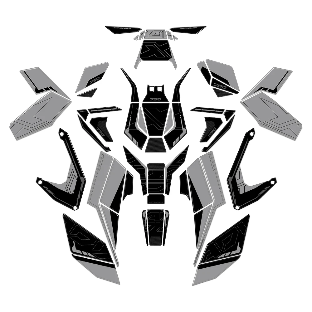For Honda X-ADV XADV 750 2025 3D Resin Decal Motorcycle Accessories Fuel tank pad Protection Sticker Complete Kit