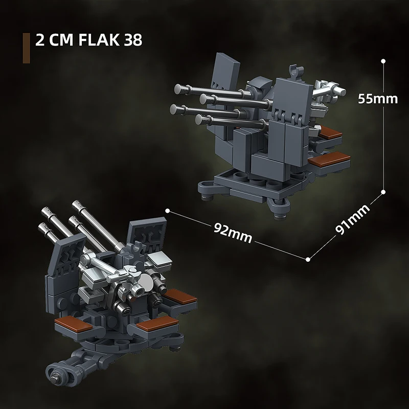 WWII Duitsland Atlantic Defense Bunker Bouwstenen Kit Stad Front Battle Creatieve oorlogsscène Model Bricks Sets Speelgoed Kinderen Geschenken