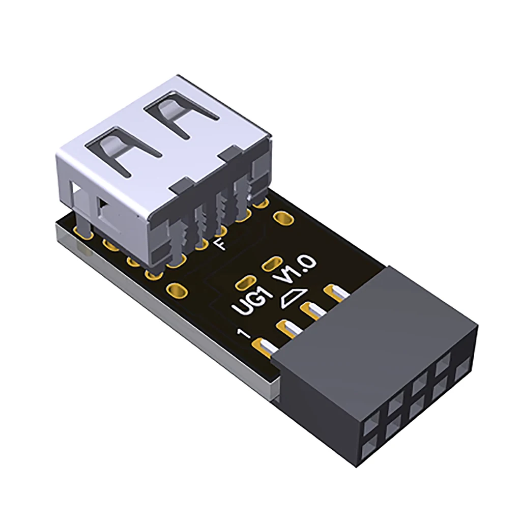 9PIN to USB 2.0 Adapter Built-in Wireless Mouse Keyboard Receiver Bluetooth-Compatible Wireless Network Cards for ITX Chassis