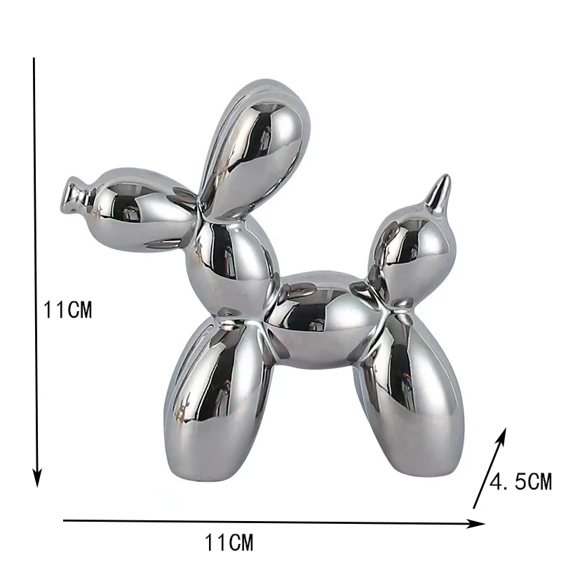 Keramik Ballonhund Skulptur Wohnungsdekoration Raumdekoration Büro-Accessoires Nordische Tier-Dekorative Skulpturen Figuren – Detail 11