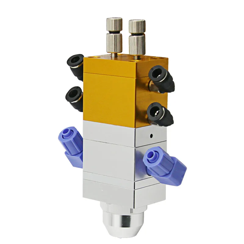 

30AB single cylinder double liquid dispensing valve large flow AB suction type dispensing valve adjustable static mixing