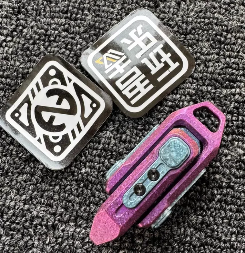 Used EDC Wanwu Ice crystal titanium HiFi Boy pushes eggs fidget slider decompression toy