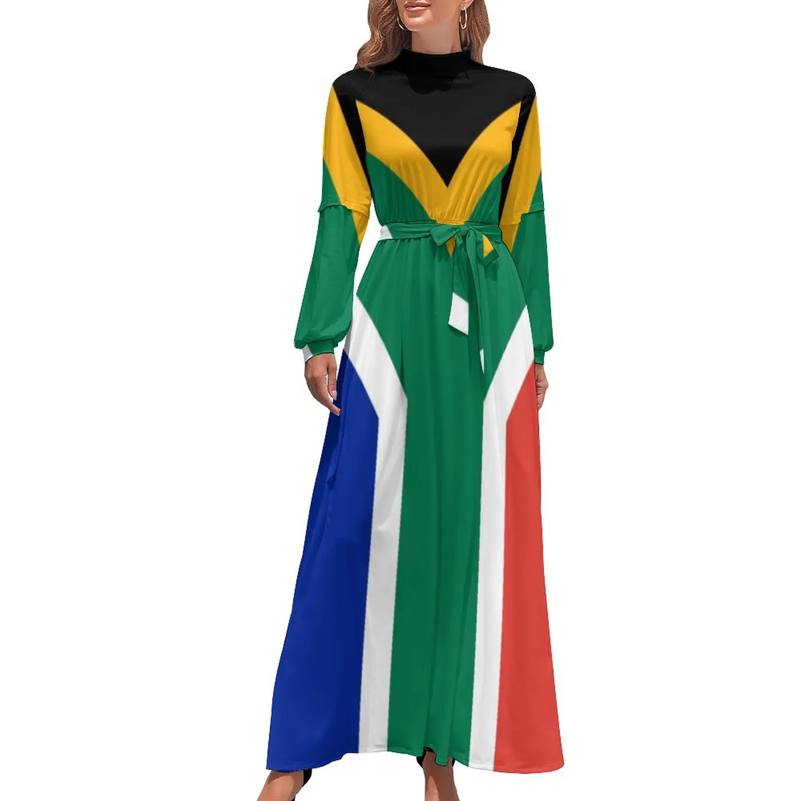 

South Africa Flag Long Dress fairy dress dresses for special events dresses for womens 2024 dresses ladies 2024 summer