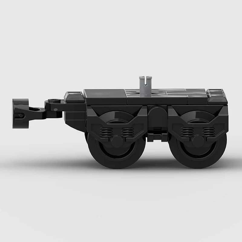 Modelo de coche de ciudad, ladrillos de construcción MOC, coches de vía de carga estadounidense, tecnología Modular Bogie, regalos, vacaciones, montar, juguetes para niños, traje