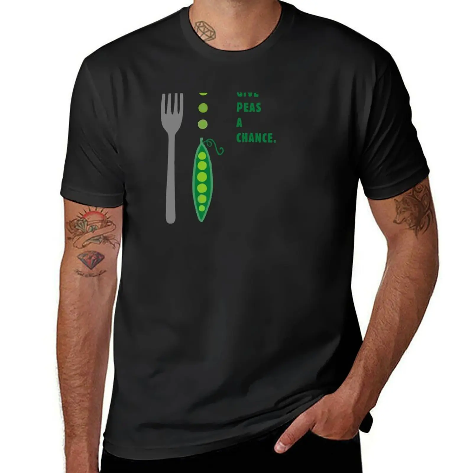 

Give Peas a Chance T-Shirt aesthetic clothes tees funnys mens graphic t-shirts