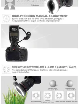 Meike 14EXT-C 微距環形閃光燈 E-TTL,適用於佳能 700D 750D 760D 800D 850D 1100D 1300D 90D 80D 5D4 5D3 5D2 6D 7D EOS 8 最佳銷售 佳能 EOS 1100D - №8