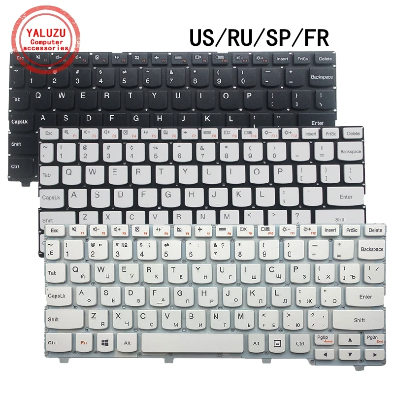 

США/RU/SP/FR английская/русская/испанская/французская новая клавиатура для ноутбука Lenovo Ideapad 100S 100S-11 100S-11IBY