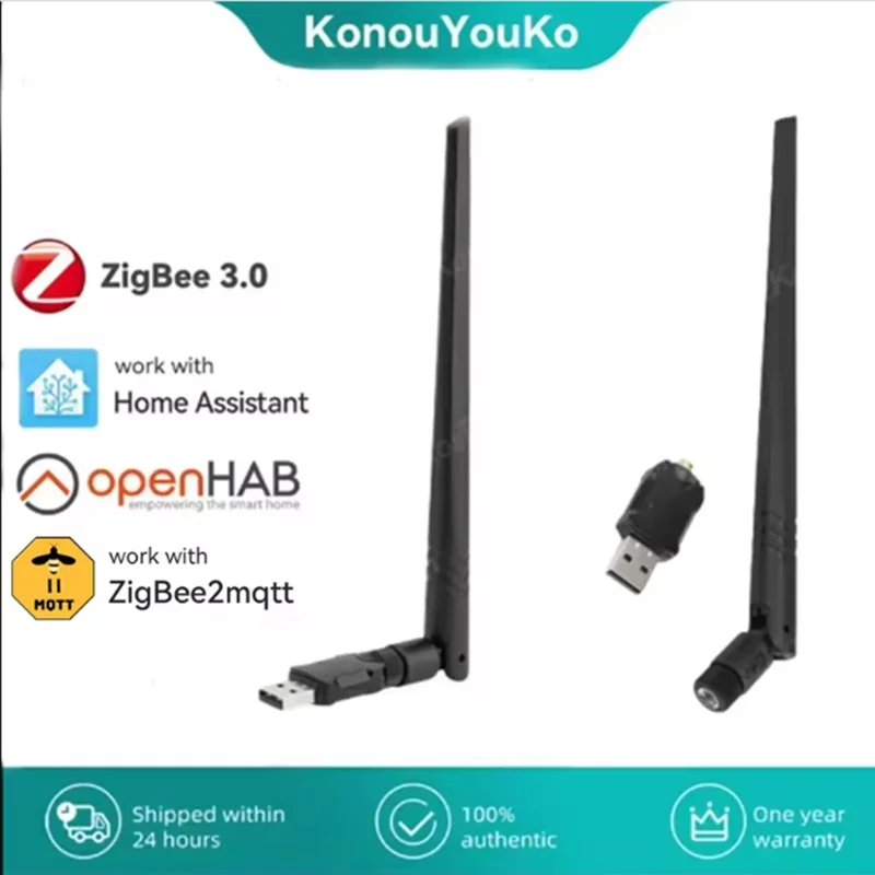 

ZigBee 3.0 USB-ключ Plus-E Универсальный беспроводной USB-шлюз Stick Hub с открытым исходным кодом для домашнего помощника OpenHAB Zigbee2MQTT ZHA