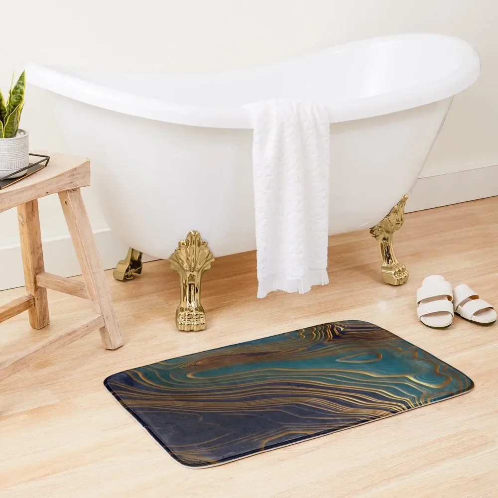 

Peacock Ocean Bath Mat Bath Rugs Anti-Slip Shower Mat