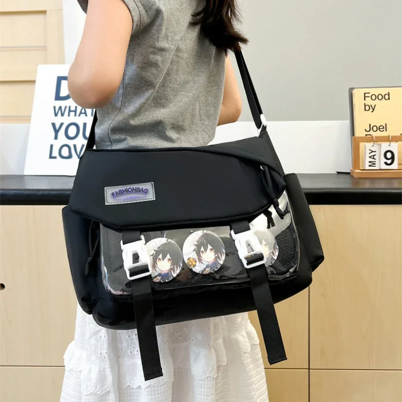 2025 Ita Bag Niedlich-Lolita Y2K Japanische Itabag Mädchen Zurück zur Schule Umhängetaschen Frauen Neue Umhängetasche Nylon Messenger Bag Mädchen