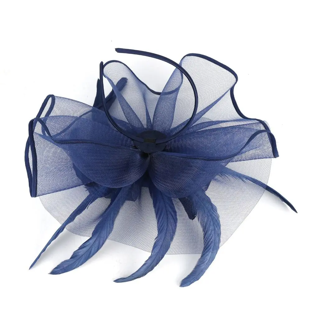 الحلو أنيق أفضل قبعة عقال البريطانية الرجعية فستان رسمي الفاسناتور غطاء الرأس الفاخرة رائعة كوكتيل الزفاف قبعة شبكية النساء #4