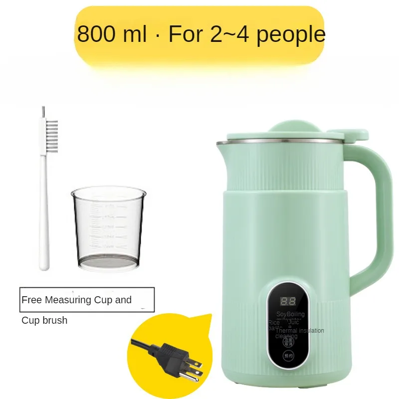 800/1500 ML Soybean Milk Machine Filter Free Multi-function Electric Mini Juicer Complementary Food Wall Breaker Bookable Timing