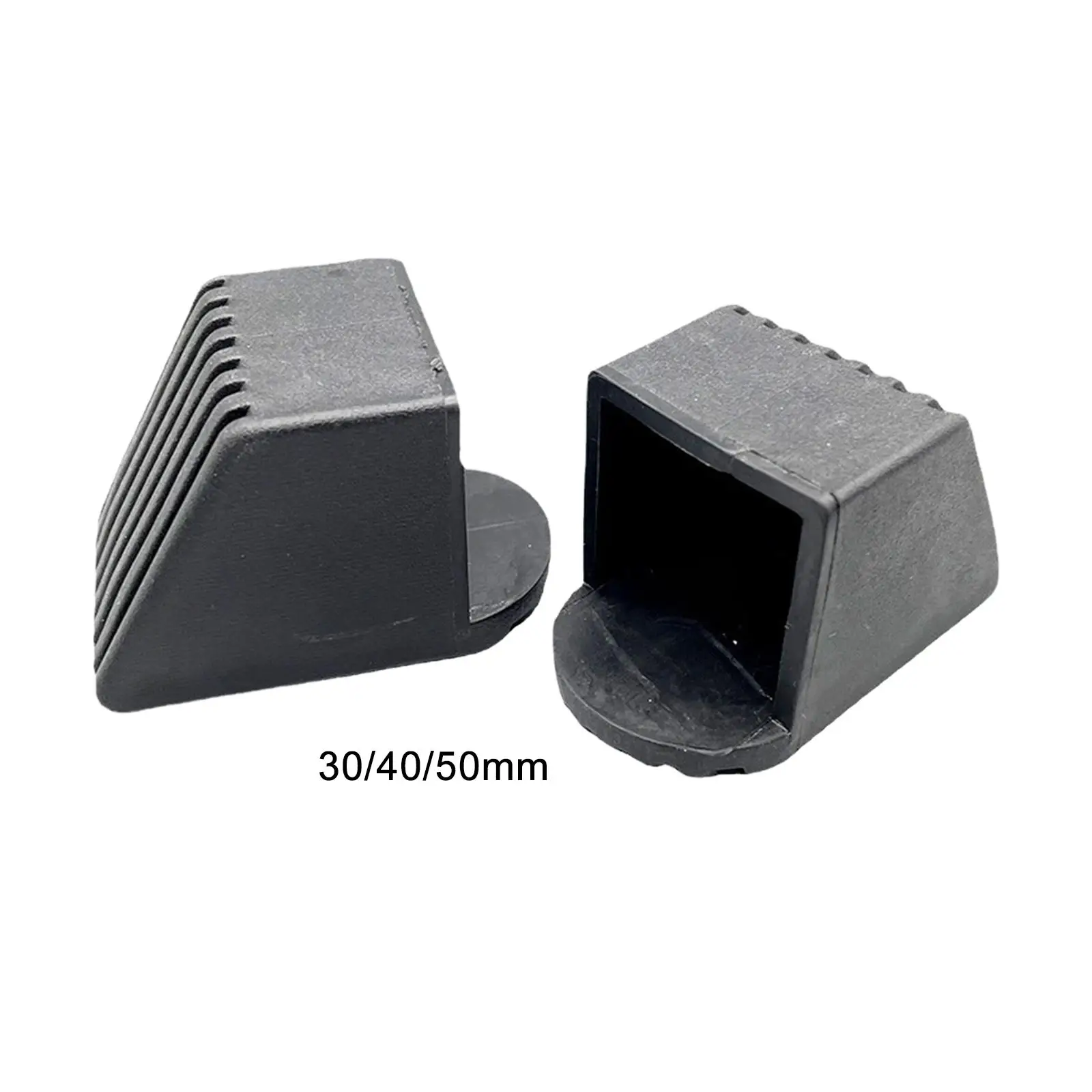 2 Pieces Gym Equipment Square End Cap Replacement Training Durable Foot Cover