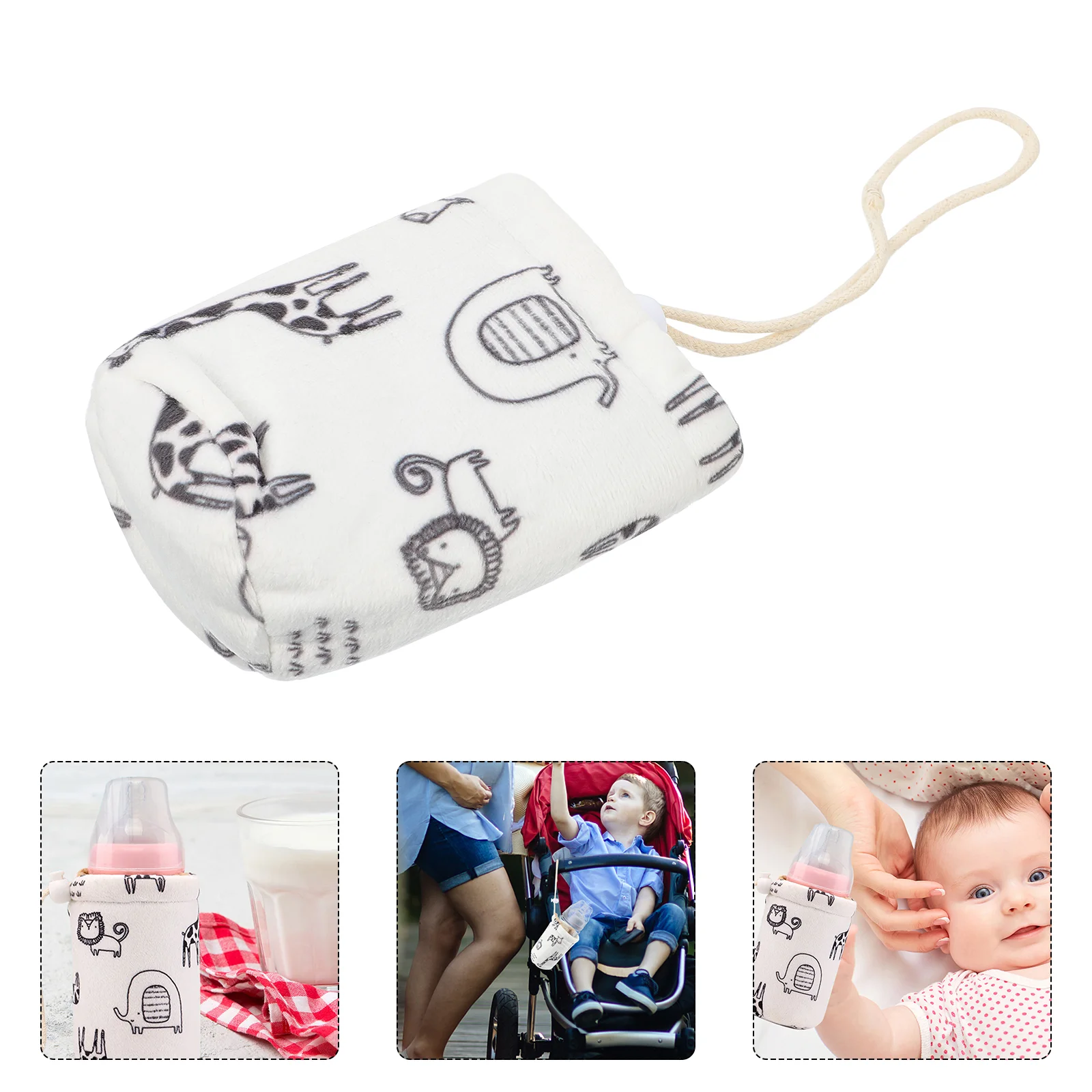 

Infant Bottles Baby Bottle Holder Baby Bottle Sleeves Warm Baby Bottle Cover Reusable Plush Baby Glass Bottles Insulator