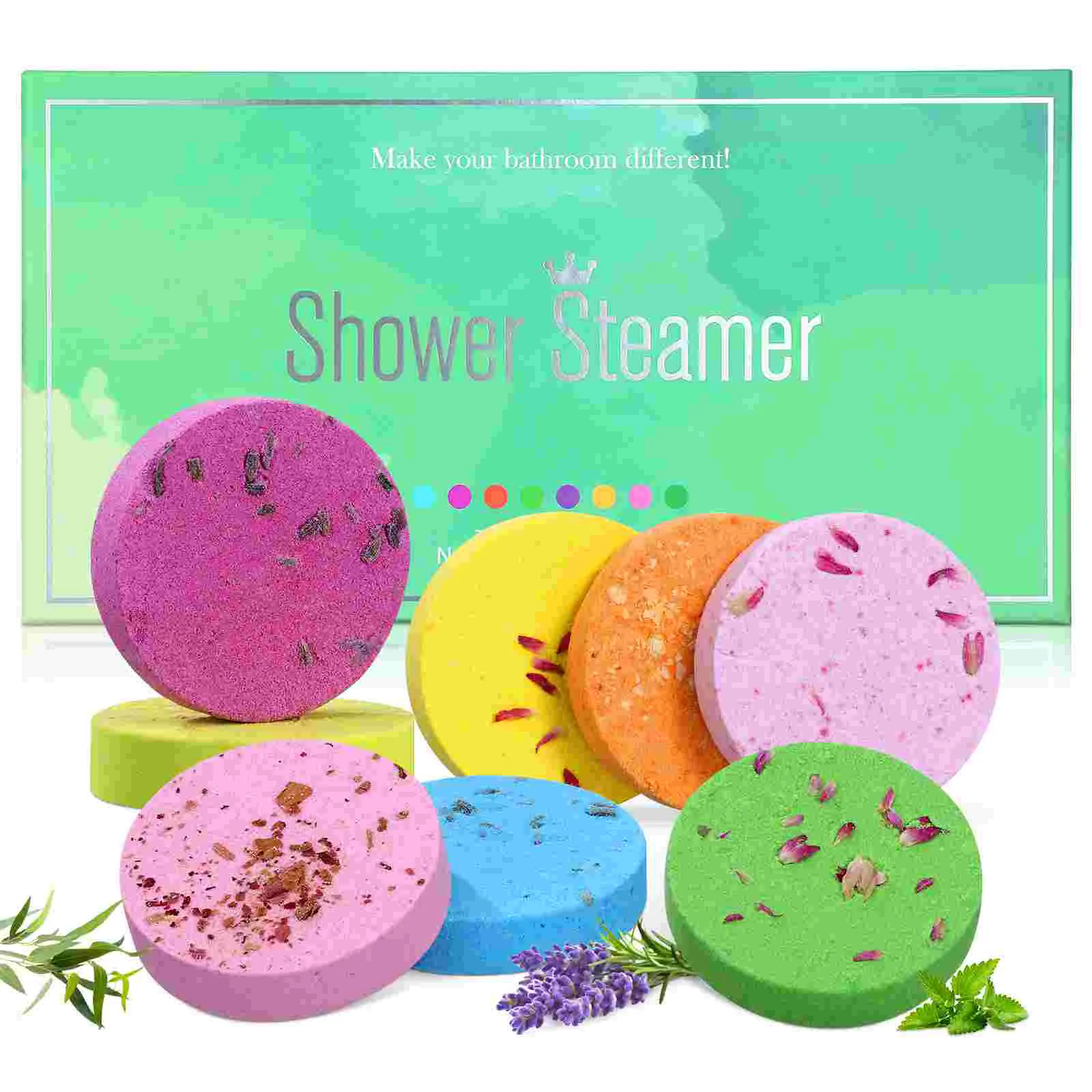 

8 Pcs Body Lotion Aromatherapy Shower Piece Dried Flower Bath Tablet Salt Sea Hotel Supply Gift Home Steamer Child Baby