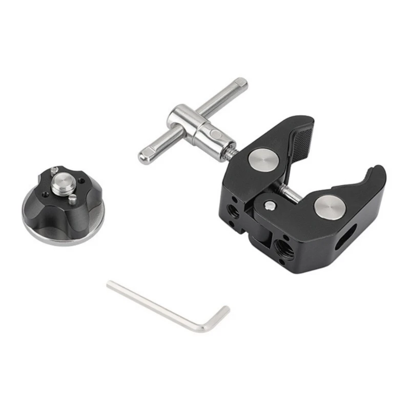 

M6 Thread Rosette Mount 1/4-20 Mounting Screw Clamp Locating Pins For Camera Rig Support Systems Camera Accessories