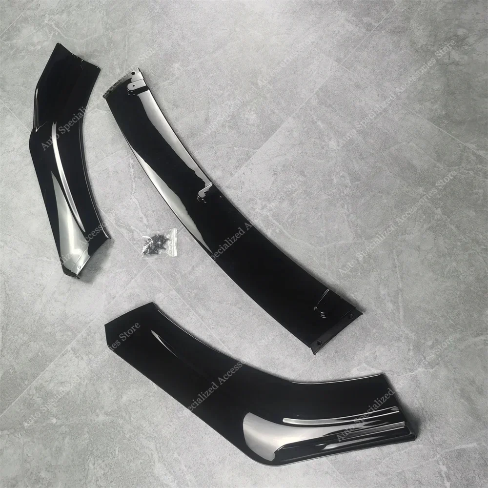 Gloss Black Front Bumper Lip Spoiler Splitter Diffuser For VW  Scirocco III MK3 MK3.5 R 2010-2017 Bodykits Tuning Mods UV Coat