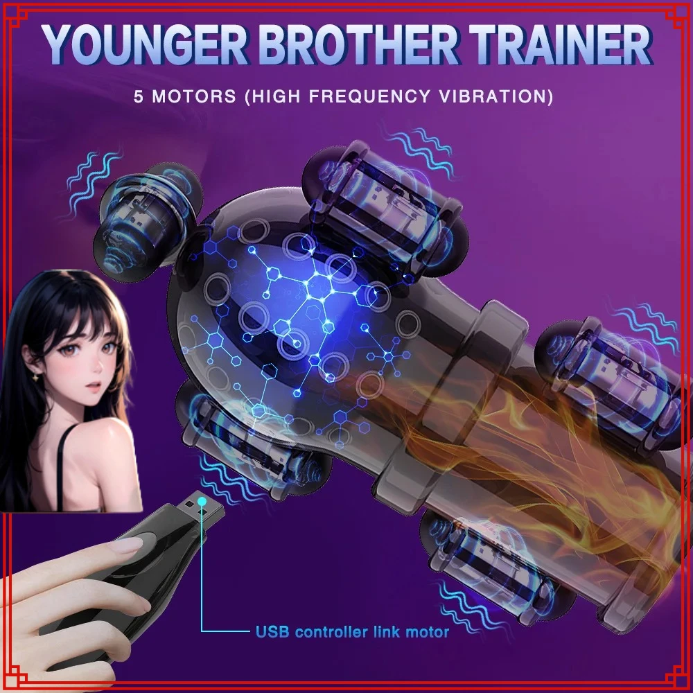 Penis Exerciser Glans Trainer Male Masturbator Automatic Masturbation Cup Penis Pump Pocket Pussy Sextoy Dildo Penis Penetration