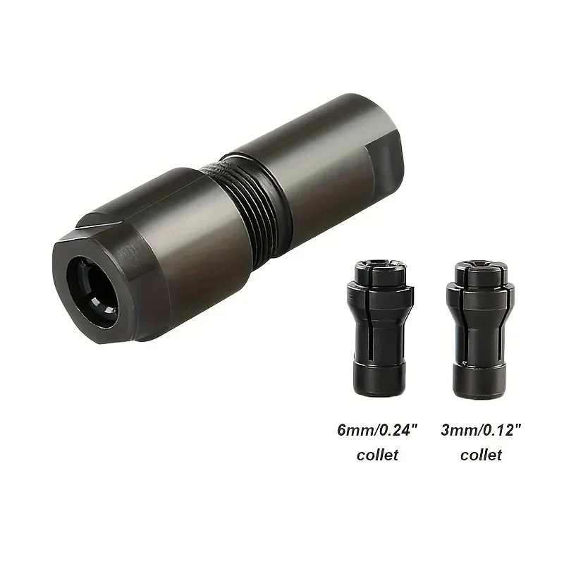 3/6mm Conversion Head Adapter To Straight Grinder Chuck Collet Adapter 100-type M10*1.5 Thread for Woodworking and Polishing
