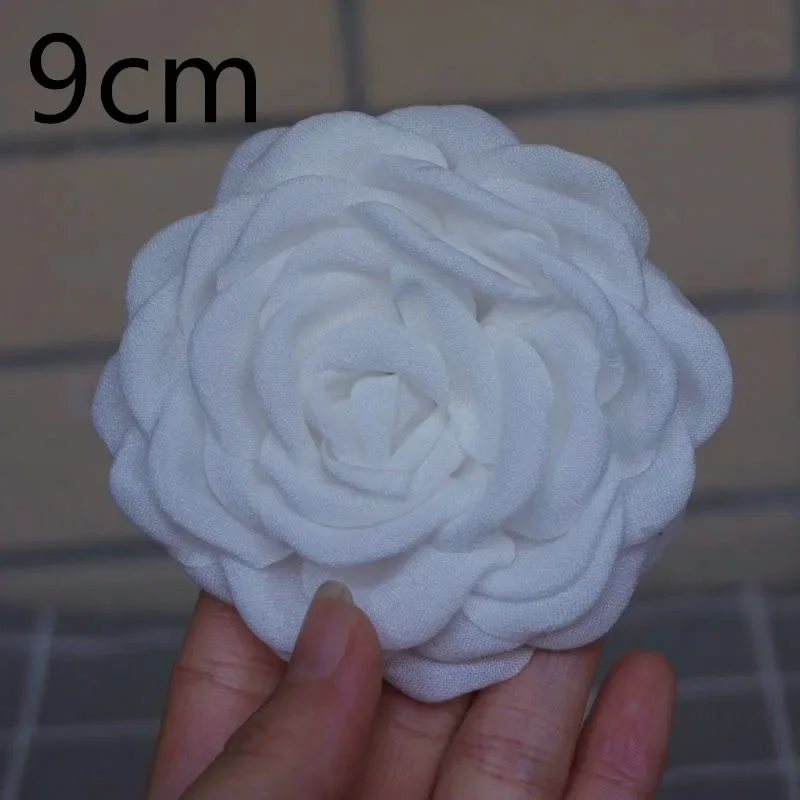 9-12cm Fashion Fabric Brooch Burned Petals Flower Brooch Pins For Woman Party Clothing Accessories Badges Gifts 9/12cm