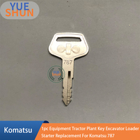 1 pc For Komatsu 787 Equipment Tractor Plant Key Excavator Loader Starter Replacement