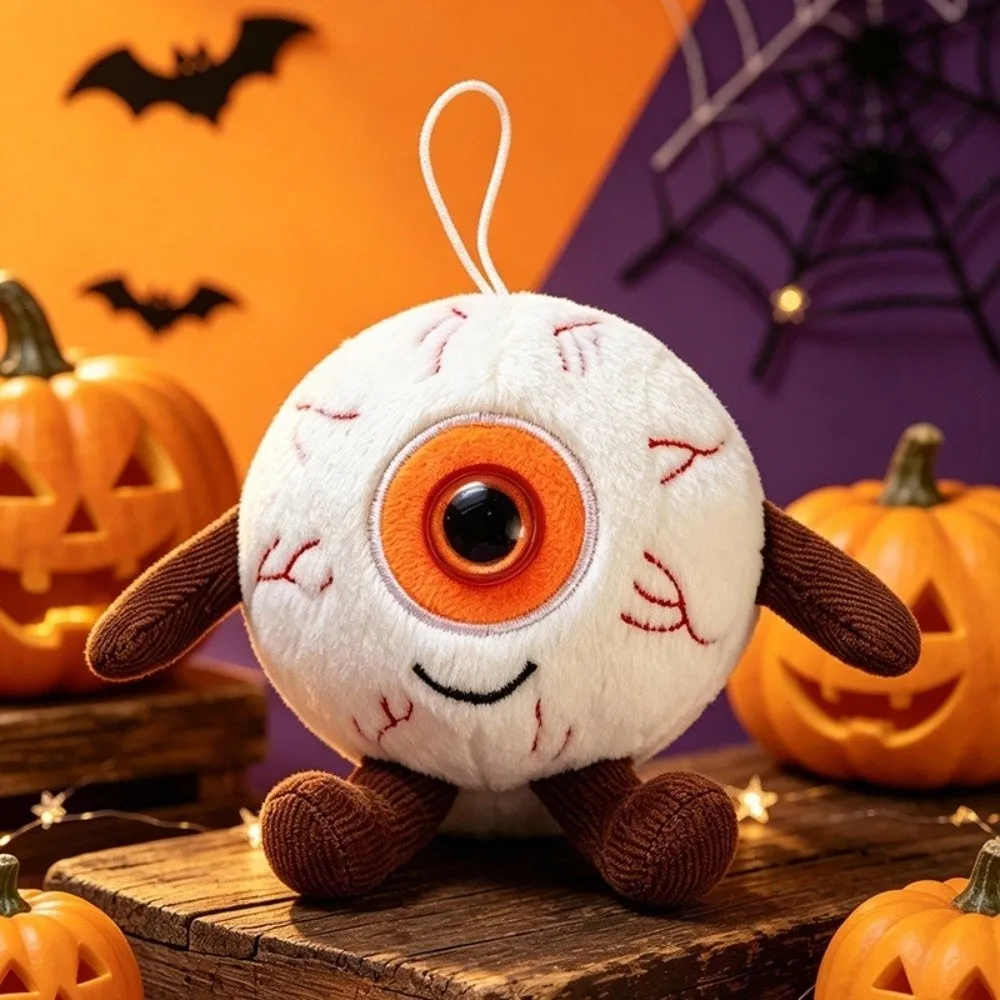 Funny Prank Soft Halloween Scary Eye Pendant Cartoon Blood Stripe Mock Eye Pendant Mini Eyeball Festival Decoration