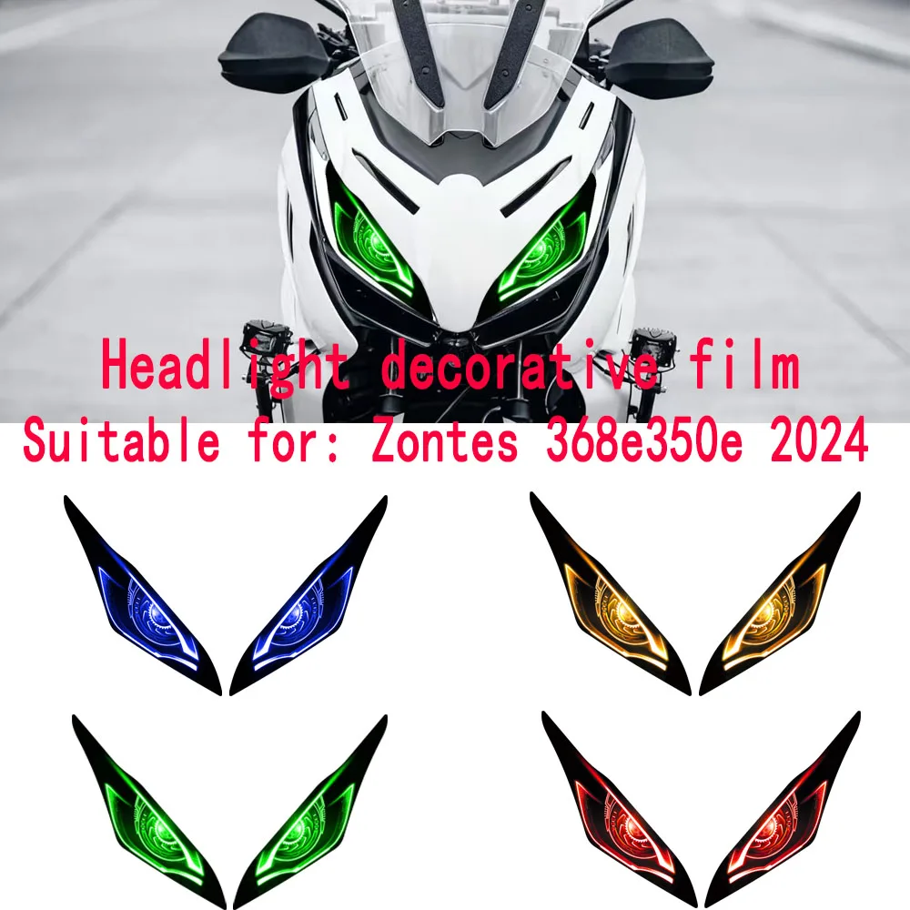 

Applicable for Zontes 368E/350E 2024 Headlight Stickers, Personalized Decorative Stickers, Scratch-Resistant Film