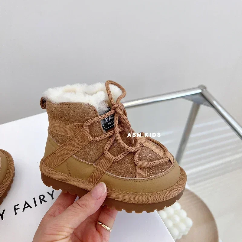 Brand Baby Shoe Baby Cotton Boot Thick Sole Warm Snow Boot Boy Girl Boot Toddler Girl Shoe Casual Sneaker Зимние Ботинки Детские