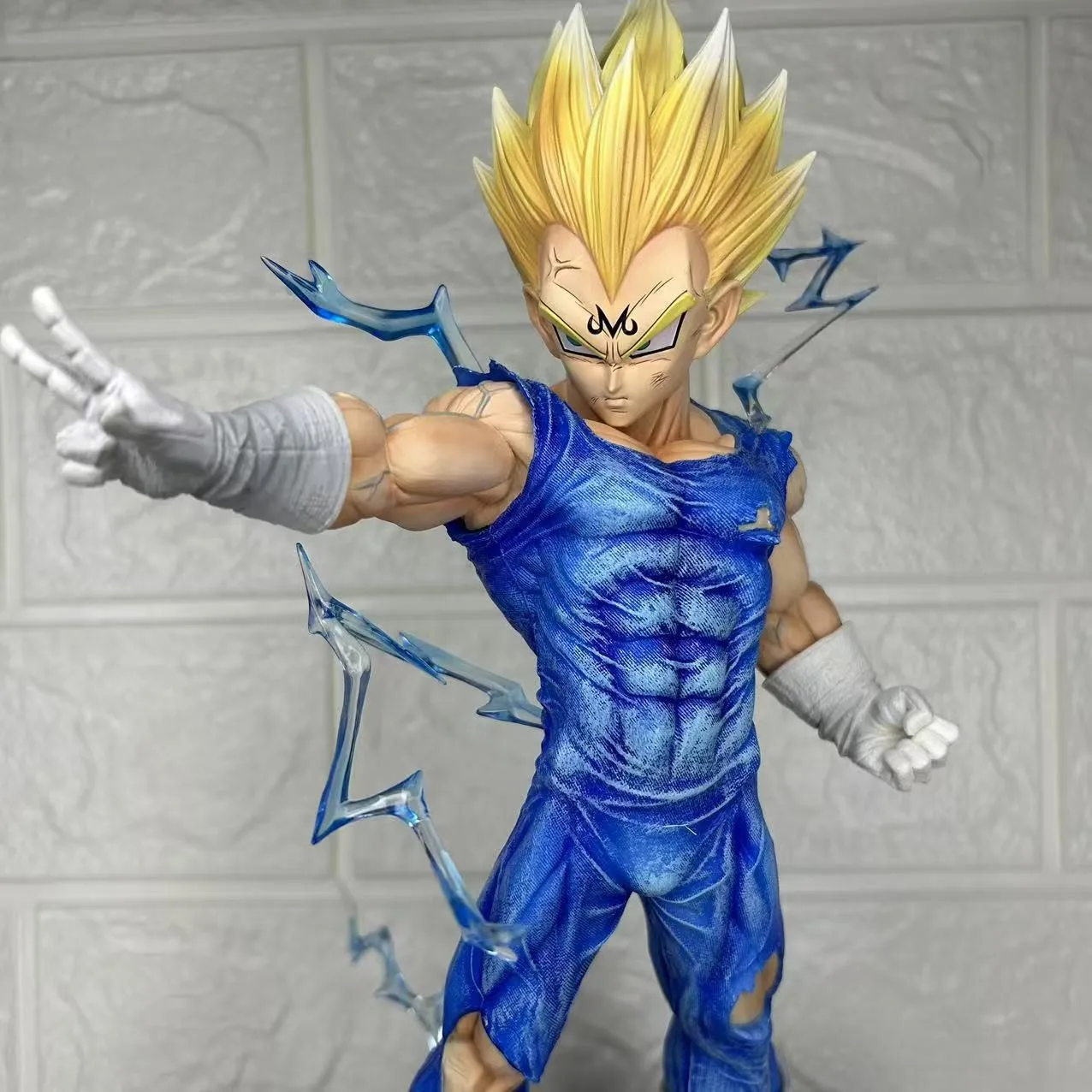 Super Saiyan Demon Transformatie Standbeeld Model Vegeta 30CM met Basis Ornament Droge Dingen Oneindige Demonen Collectible Box Set
