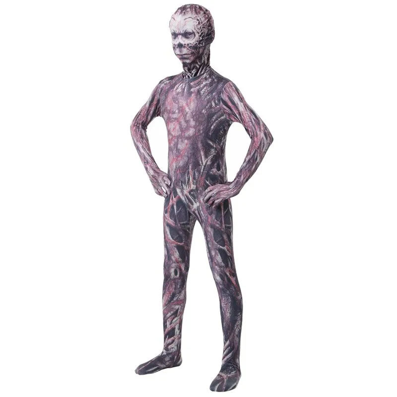 Halloween Cosplay Kostuum Horror Monster Bodysuit Volwassen Kind Skelet Jumpsuit Party Carnaval Kostuum