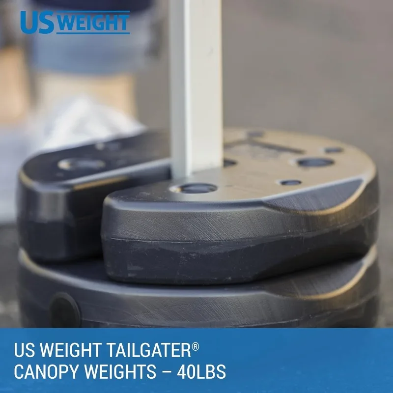 US Weight Canopy Weights Set of 4 with No-Pinch Design for Easy Installation, and Removal to Secure Tents, Canopies