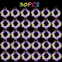 30pcs LED Light-Up Flower Crown Forest Headband, Christmas Festival Glow Neon Party Birthday Women's Light-Up Headwear 5