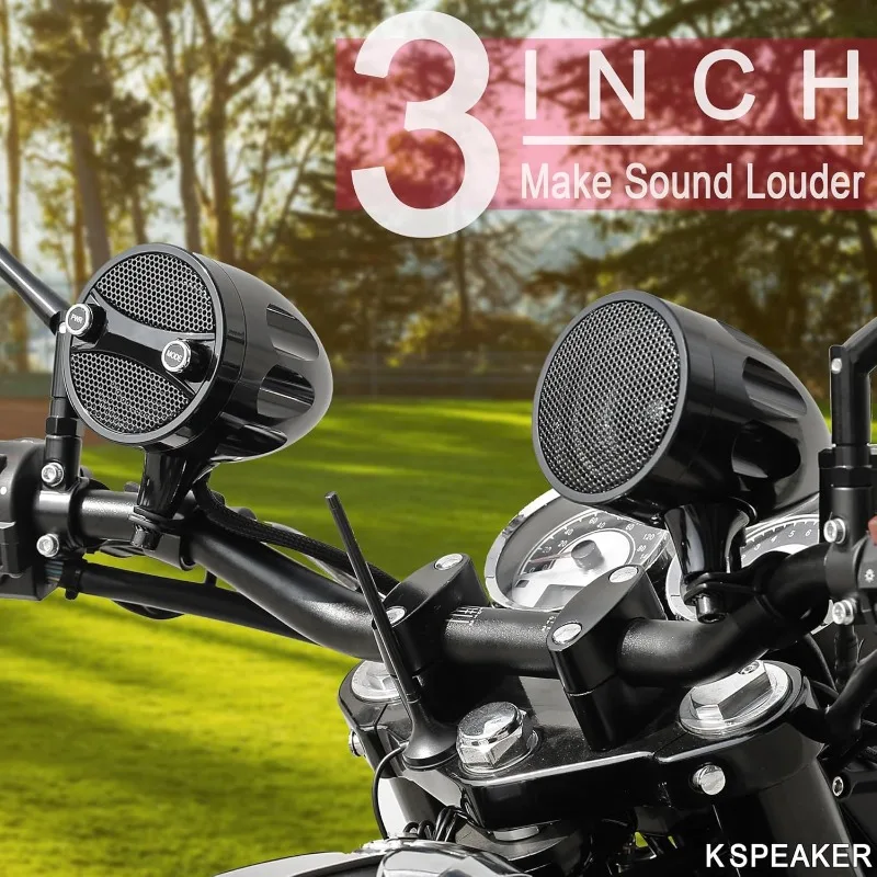 speakers Motorcycle bluetooth speakers Motorcycle speakers bluetooth waterproof Motorcycle radio Atv Utv sound system Rzr