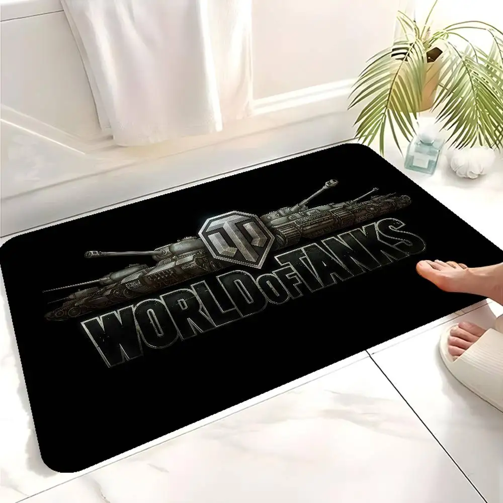 W-World O-Of T-Tanks Room Mats Anti-slip Absorb Water Long Strip Cushion Bedroon Mat Household Carpets