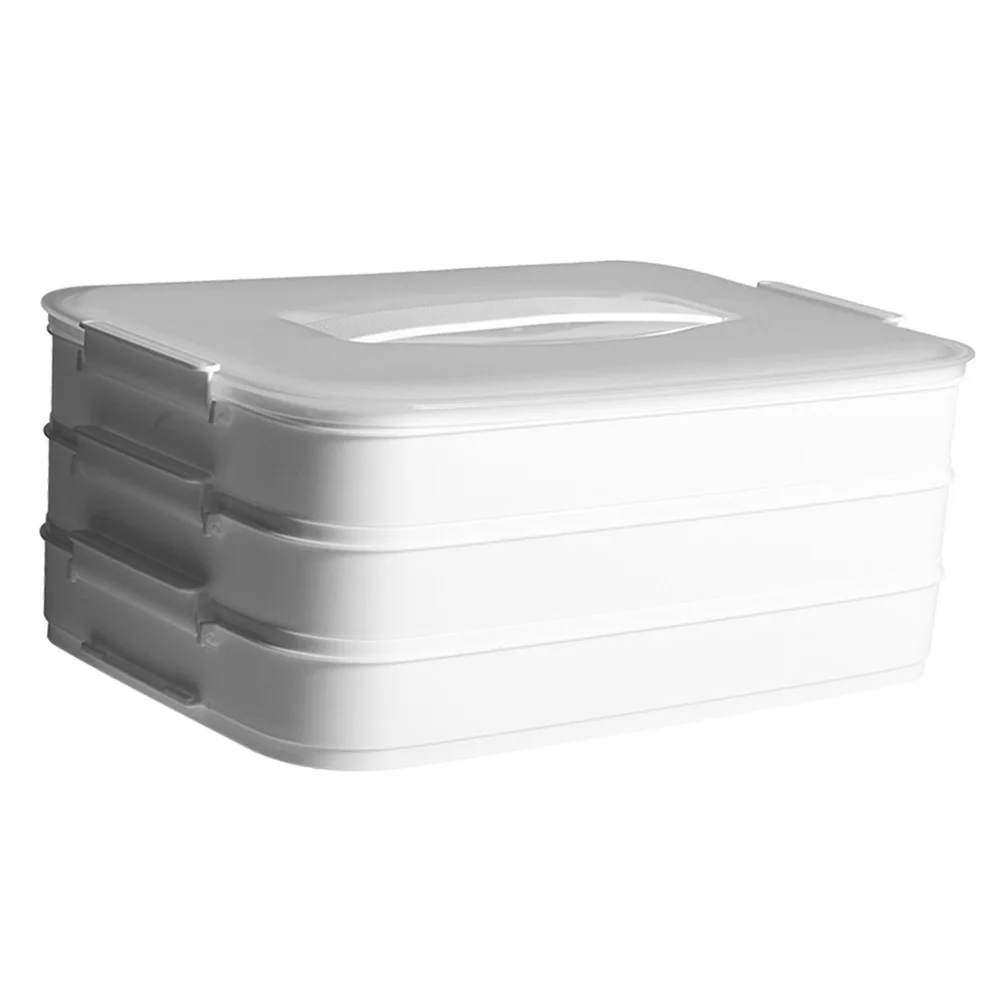 

Stackable Food Containers Sealed Crisper Refrigerator Storage Box Transparent Lid Odor Prevention Fridge Freezer Preservation