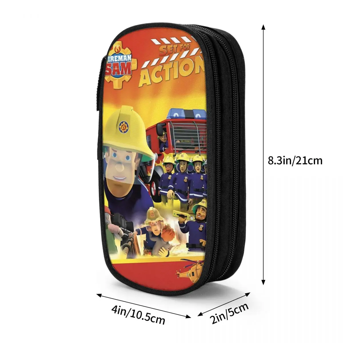 حافظات أقلام رجل الإطفاء سام للأطفال البريطانيين، حقيبة أقلام رصاص للتلفزيون للطلاب، حقائب ذات سعة كبيرة، مستلزمات مدرسية، أدوات مكتبية #6