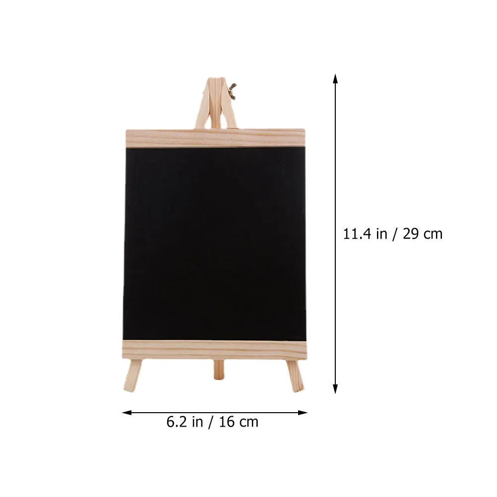 2 pezzi di lavagna da tavolo rustica, lavagna in legno nero, per bar, ristoranti, matrimoni, cartelloni, etichette alimentari