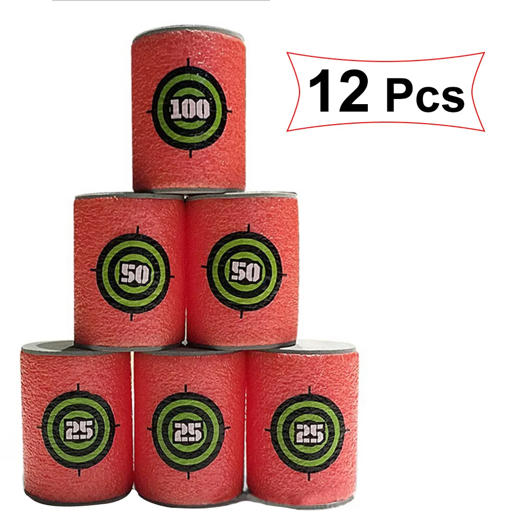 เป้าซ้อมยิง 12 ชิ้น ทำจากวัสดุ EVA เหมาะสำหรับเด็กผู้ชาย เล่นกลางแจ้ง เกมครอบครัวแบบอินเทอร์แอคทีฟ