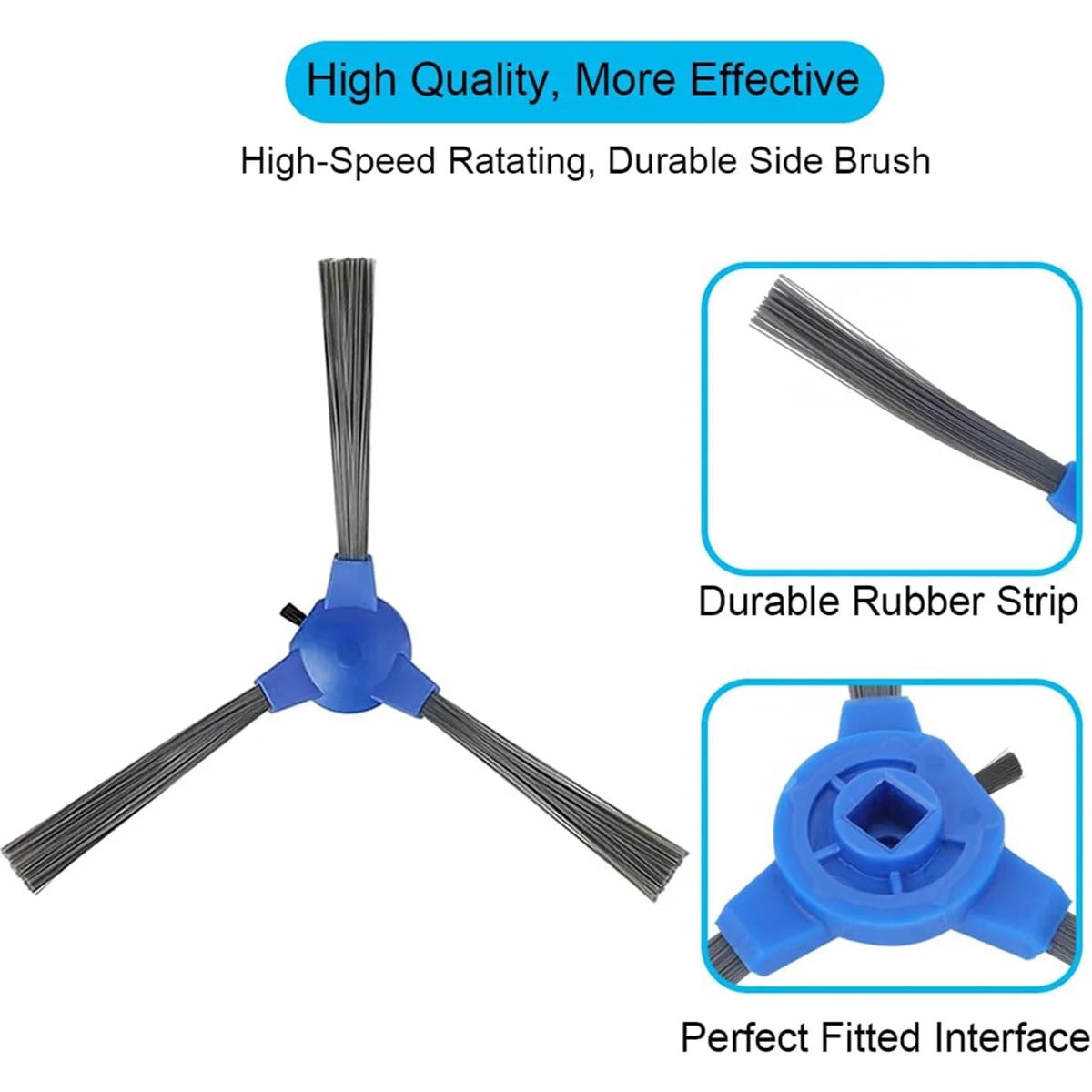 Cepillo Lateral para aspiradora híbrida Eufy RoboVac 11S 11S MAX 30 30C 30C MAX 15C 15C MAX 25C 35C G10 G30 G30 Edge G30 Hybrid G40