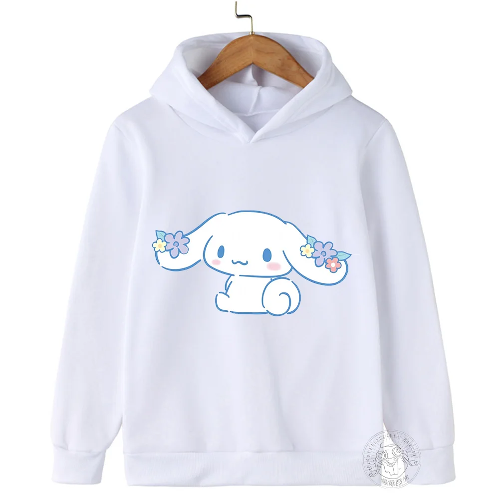 Kawaii Cinnamon Roll Hoodie Clothing Girls Clothing Fashion Casual cartoon clothing Fall Warm Sweatshirt Children\'s tops