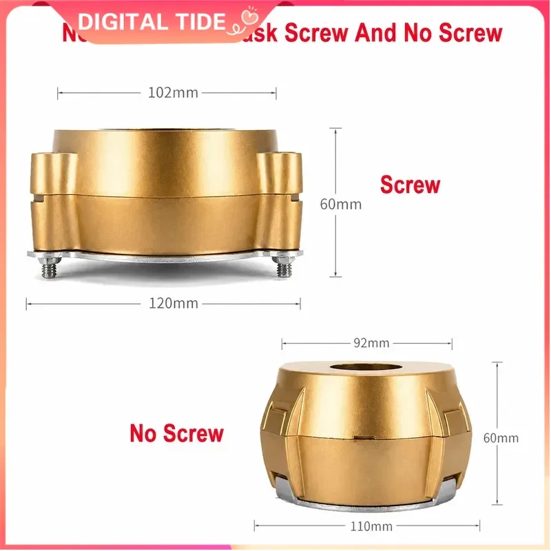 Dental Lab Brass Denture Flask Non-stick Plaster Press Compress Screw No Screw Types Acrylic Partial Work 1PC