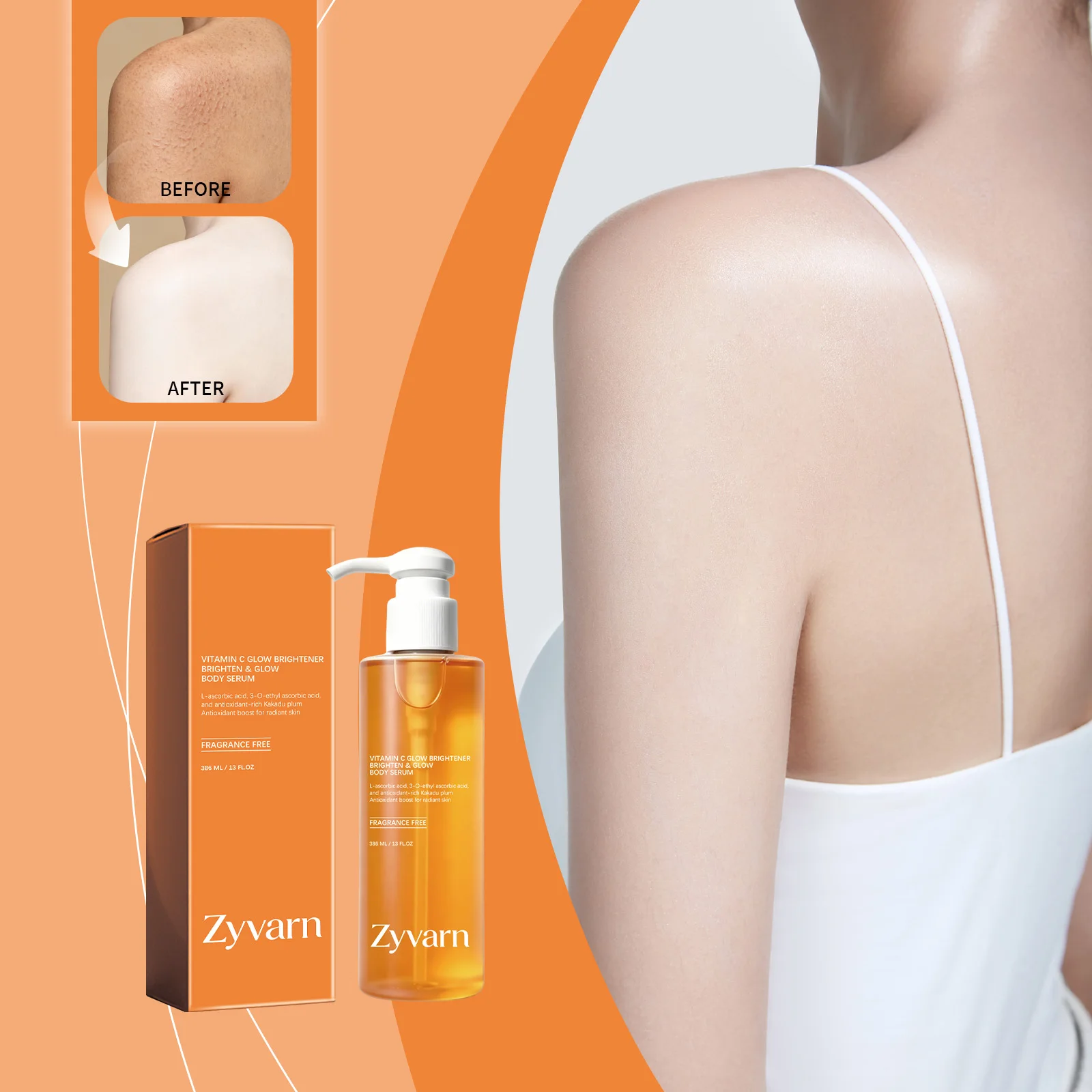 Vitamin C Toning Serum, Containing Vitamin C To Brighten Even Skin Tone, Refresh and Easily Absorb Serum