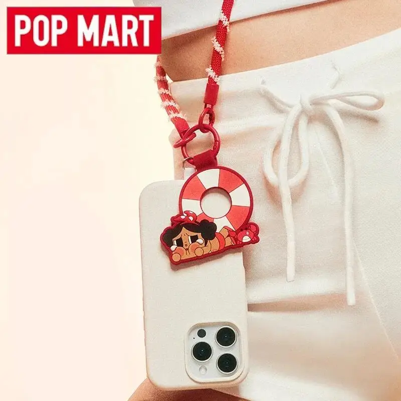 

POPMART CRYBABY Режим отпуска на серии Длинный ремешок Guess Bag Украшение рабочего стола Симпатичная модель Подарок Девушка Игрушки Аниме Слепая коробка