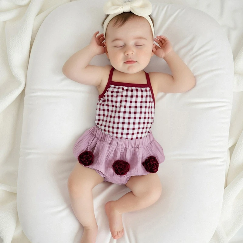 Toddler Girls Sleeveless Floral Print Top and Ruffle Shorts Set Summer Outfit with Plaid Camisole and Layered Bottoms