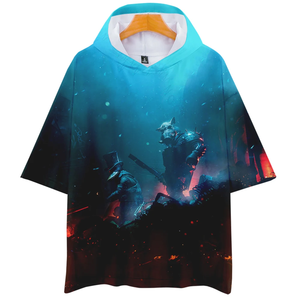 2022 SLG Game Mutant Year Zero Road to Eden Hooded Tshirt Women Men's Tshirts Unisex Short Sleeve Harajuku Streetwear 3D Clothes