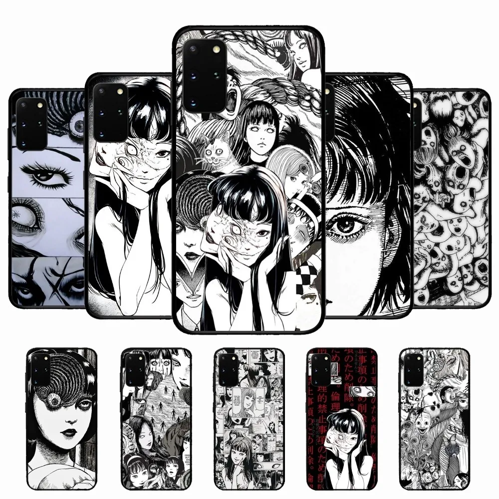 Black comics Junji Itos Tomies Phone Case For Samsung S 9 10 20 21 22 23 30 23 24 plus lite Ultra FE S10lite Fundas