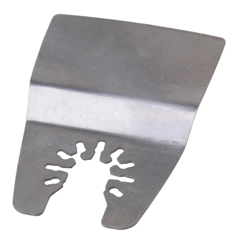 Silver 52mm Width Stainless Steel Oscillating Tool Quick Release Flexible Scraper Blade Multi Tool