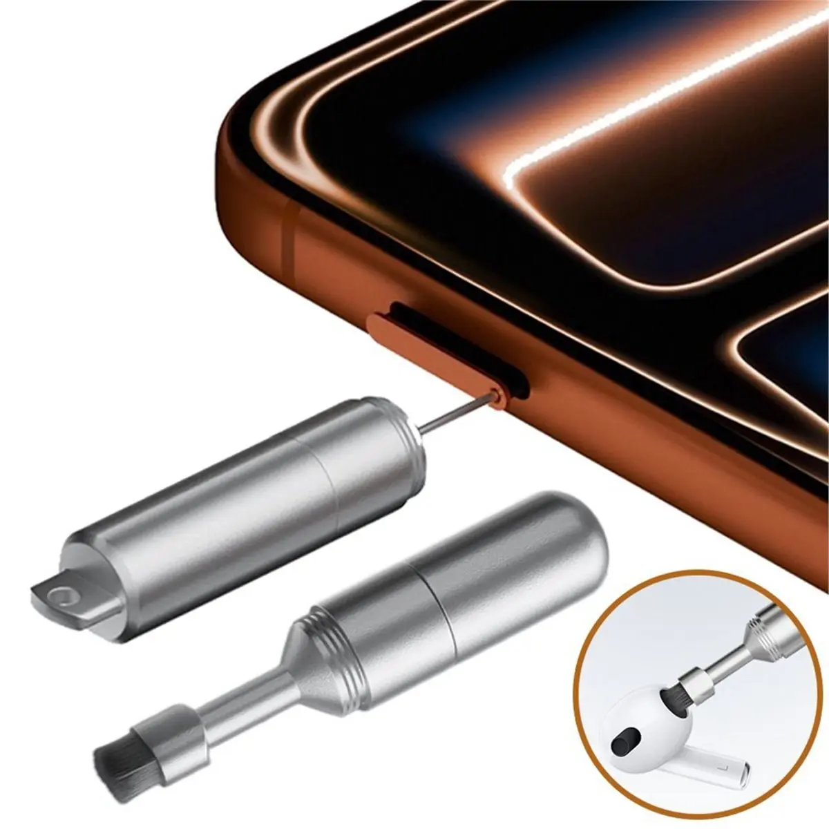 High-quality PC accessories in Stock 2 in 1 SIM Card Tray Removal Tool Portable Mini Keychain Eject Pins