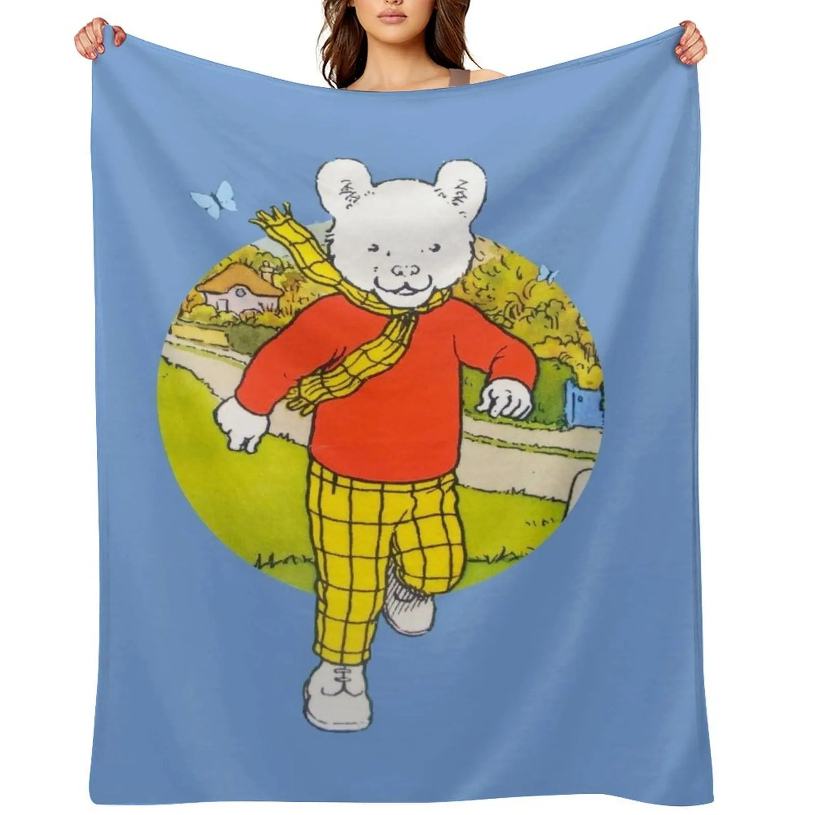 

Rupert Throw Blanket Bed covers Stuffeds Flannels for winter Blankets