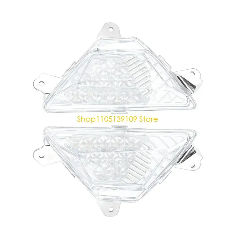 2 قطعة إشارة الانعطاف الأمامي للدراجات النارية منفذ LED عالي السطوع #4